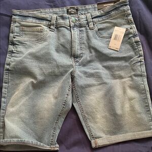 Buffalo David Bitton Men's Light Blue Denim Shorts